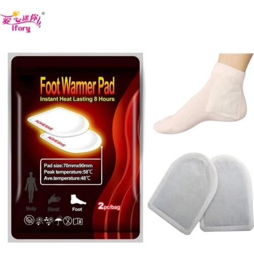 Ifory 10Pcs Winter Body Foot Warmer Patch Heat Self Adhesive Patches Keep Feet Warm Pads Heat Packs Long Lasting Health Care