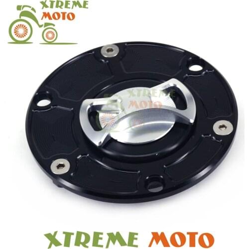 Billet CNC Keyless Gas Fuel Tank Cap Cover For Aprilia RSV1000 Mille RS125 RS250 Tuono Triumph Daytona 675 955I Sprint Triple