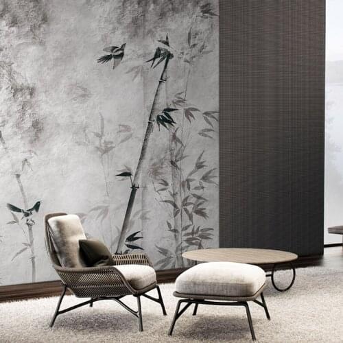 MASAR new Chinese style element design mural high-end residence decoration wallpaper living room wall wallpaper bamboo forest