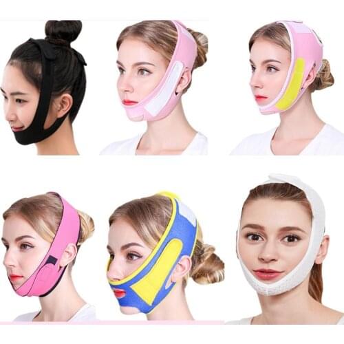 Facial Thin Face Mask Lift-up Bandage V Cheek Mask Double Chin Removal Band Skin Care Belt Shape And Lift Beauty Tool