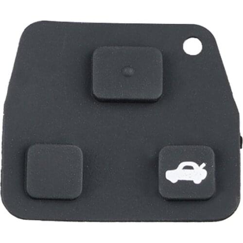 Mini Remote Key Case for Toyota Rubber pad for 2 or 3 button key fob case Yaris Corolla Avensis repair