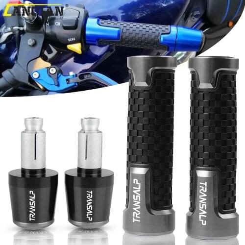 Motorcycle Handle Grip Handlebar Grips End Cover Caps For Honda TRANSALP 600 VH VJ VK VL VM VN VP VR VS VT VV VW VX 1987-1999