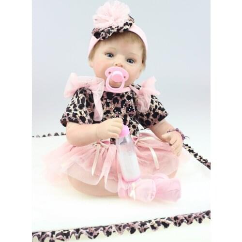Wholesale realistic simulation reborn baby doll soft silicone vinyl real gentle touch newborn baby doll imported hair