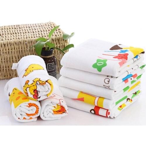 8 Styles Creative Baby Bath Towel Animal Print Breathable Moisture Absorption Cotton Soft Baby Towel Blanket for Daily Use