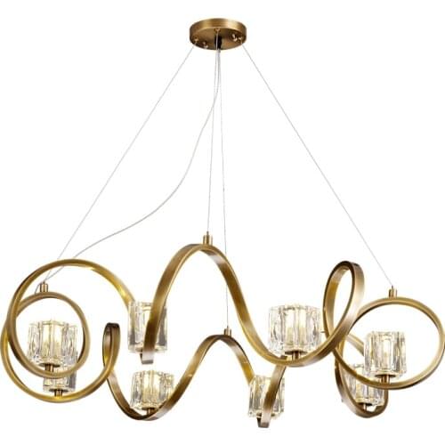Post-modern crystal chandelier living room dining room designer creative personality lamps light luxury chandelier