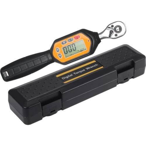 Preset Torque Wrench 10Nm Adjustable Torque 1.6-inch LCD Digital Display Mini Heavy Duty Wrench for Bicycle Vehicle Maintenance