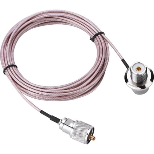 Dropshipping SOONHUA Coaxial Coax Cable 5M Coaxial Coax Cables Male To Female Socket Adapter For Mobile Radio Antenna