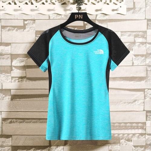 Multicolor Quick Dry Short Sleeve Sport T Shirt Gym Jerseys Fitness Shirt Trainer Running T-Shirt Womens Breathable Sportswear
