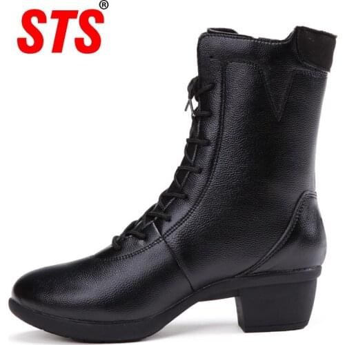 STS BRAND 2020 New Winter Ankle Boots Women Snow Boots Warm Plush Platform Boot Rubber Work Boots Sneakers For Women Shoes Safe