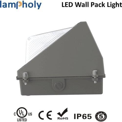 IP65 design 50W led wall pack light AC100-277V 5 years warranty 50W led wall pack lighting high brightness easy installation