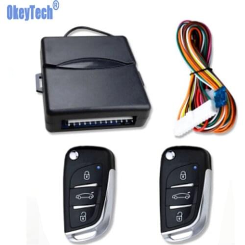Universal 12V Car Auto Keyless Entry System LED Keychain Central Kit Door Lock Button Start Stop System With Remote Control