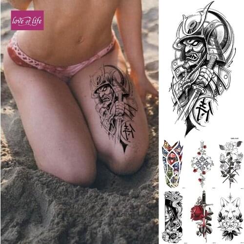 Waterproof Temporary Tattoo Sticker Mechanical Warrior Flash Tattoos 3D Bionic Electricity Body Art Arm Fake Tatoo Women Men