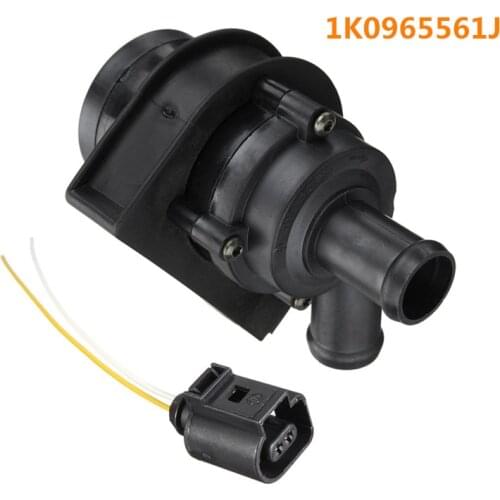 Car Engine Cooling Water Pump + Connect Plug Cable 1K0965561J 1K0965561G Fit For VW Jetta Golf GTI Passat CC Octavia 1.8 T 2.0 T