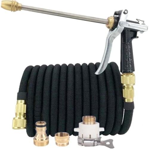 High Quality Garden Hose Telescopic Garden Watering Hose Adjustable Nozzle High Pressure Car Wash Hose Garden Outdoor Supplies