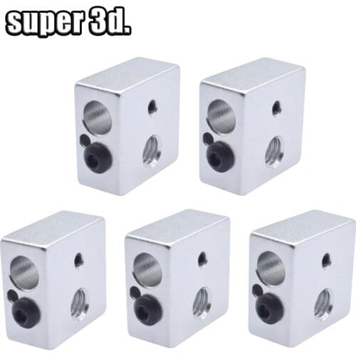 2pcs Aluminum fixed block heat block for 3D printer extruder MK7/MK8