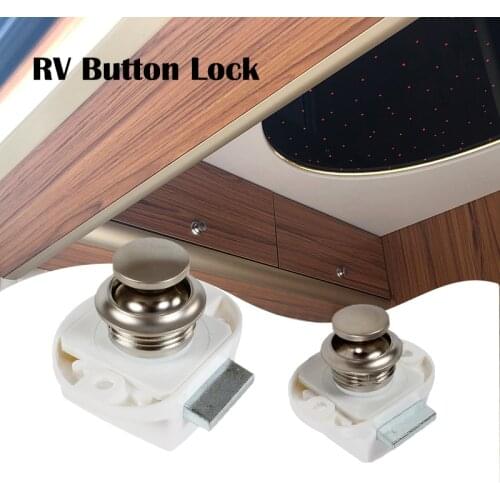 20 Pcs Camper Car Push Lock 20 mm RV Caravan Boat Motor Home Cabinet Drawer Latch Button Locks For Furniture Hardware