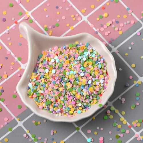 20g/Bag Round 2mm PVC Confetti Glitter Sequins For Crafts Nail Art Decoration Paillettes Sequins DIY Sewing Accessories Girls