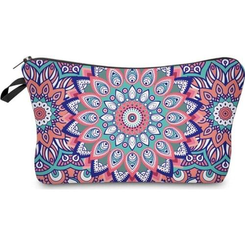 2019 Fashion Portable Mini Purse Travel Wash Bag Toiletry Sweet Floral Cosmetic Bag Organizer Beauty Pouch Kit Makeup Pouch