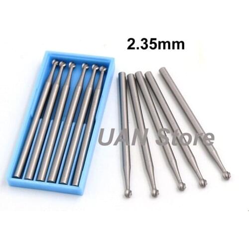 6pcs/set Tungsten Steel Spherical Milling Bits Plastic Box Nuclear Wood Dental Jewelry Carver High-speed Rotating ToolAccessorys