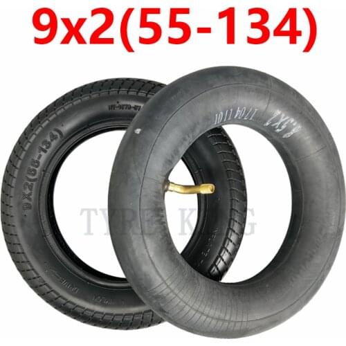 9 Inch Pneumatic Tire 9x2 (55-134) Inner and Outer Tubes/tyre for Baby Carriage Parts