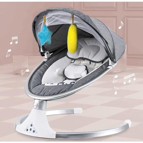 Baby Rocking Chair New Style Smart Bluetooth Electric Cradle Bed With Music Electric Swing Newborn Shaker