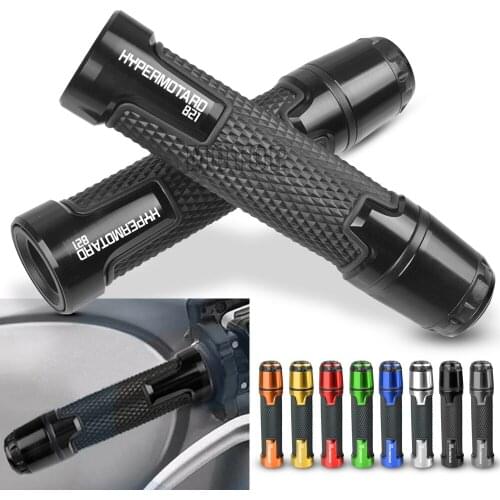 For Ducati HYPERMOTARD 821/821SP 2013-2015 2014 SP Motorcycle 7/8"22mm Anti-Slip Handlebar Grips Ends Handle Caps Hand Bar Plugs