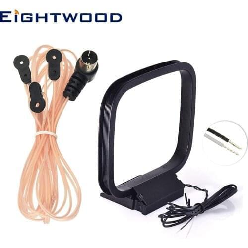 Eightwood FM Dipole Antenna AM Loop Aerial for Denon Pioneer Onkyo Yamaha Marantz AV Audio Vedio Home Theater Receiver Tuner