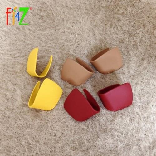 F.J4Z Hot Chic Earrings for Women Irregular Geometric Stud Earring Ladies Hyperbole Coated Party Jewelry Accessories Dropship