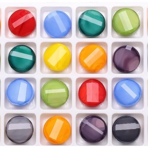 Faceted Crystal Beads For Jewelry Making Adults 9X12MM Cows Eye Oval Glass Beads For Bracelets Charms DIY Crafts Accessories