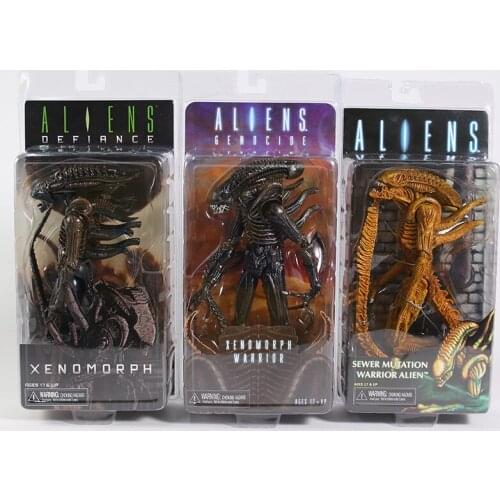NECA Aliens Defiance Xenomorph Warrior Sewer Mutation Warrior Alien 7" Action Figure Collectible Model Toy