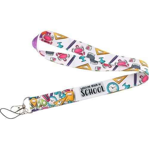 Stationery Ruler Pencil Case Lanyard Badge ID Mobile Phone Rope Key Lanyard Neck Straps Accessories webbings ribbons