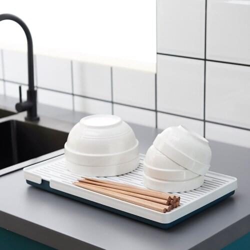 Square Shape Water Cup Drain Tray Kitchen Accessories Household Tableware Dryer Organizer Concise Bowl Storage Rack Home Tools