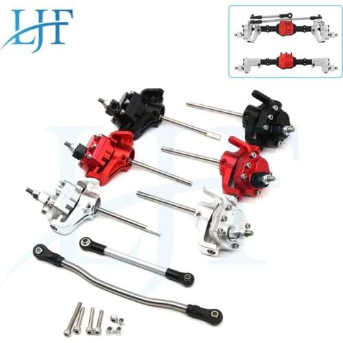 LJF Axial SCX10 II Alloy Front Rear Straight Complete Axle for 1/10 SCX10 II 90046 90047 RC Crawler Car Upgrade Parts L262