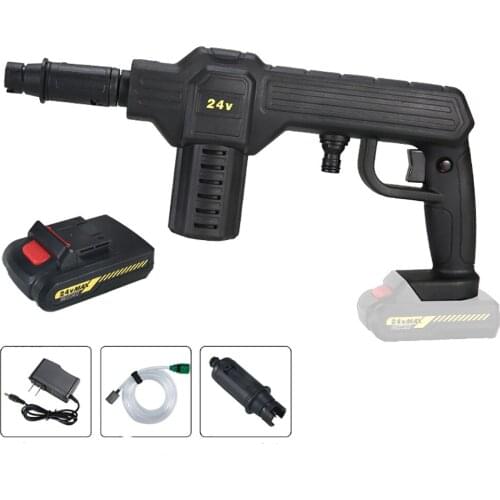 12/24V High Pressure Car Washer 22/38 Bar Wireless Spray Gun Water Gun Portable Car Washing Cleaner with Battery 5M Hose