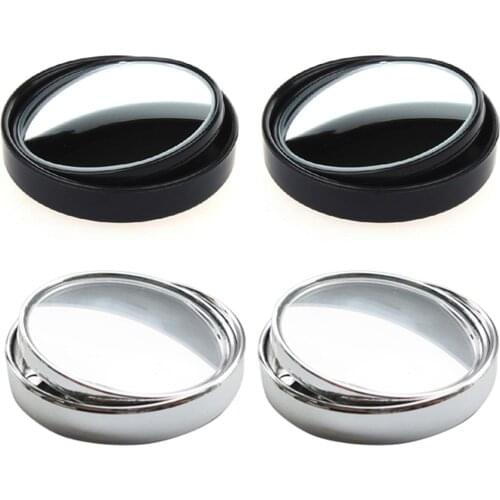 Parking Mirrors Blind Spot Wide Angle Convex Rearview Round Car Mirror Pack 2 for Caring Personal Cars Accessories