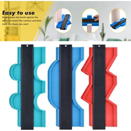 10 Inch Contour Gauge Plastic Profile Copy Shape Standard Wood Marking Flooring Tools Contour Gauge Meter Duplicator