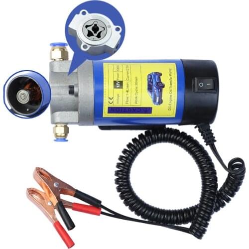 12V Portable Oil Transfer Pump 1-4L/min Extractor Fluid Suction Electric Change Fuel Pump Siphon Tool for Car Motorcycles Boats