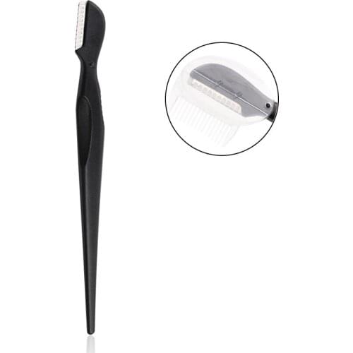 Simple and compact eyebrow scraper protects your hands from injury, trendy fashion, go out and carry a small scraper