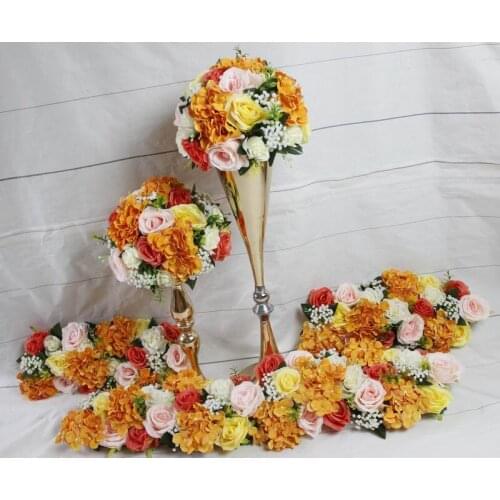 SPR !Free shipping!10pcs/lot wedding arch floral artificial flower ball wedding table runner centerpiece flower balls decoration