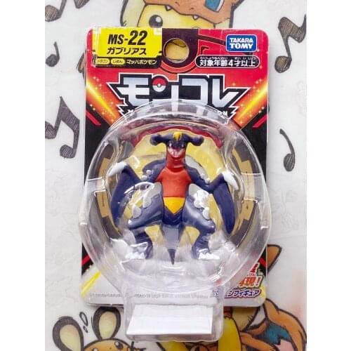 TAKARA TOMY Pokemon Action Figure Sword and Shield MS-22 EMC Pokemon Mc Figure Toy Ground Dragon Crack Garchomp Model Toy