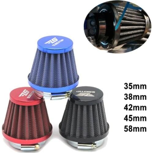 SCL MOTOS Universal 35mm 38mm 42mm 45mm 58mm Mushroom Head Motorcycle Carburetor Air Filter Cleaner Intake Pipe Modified Scooter