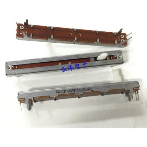 [VK] Japan 7.5cm 75mm sliding potentiometer A50K single slide pusher axis 10mm switch