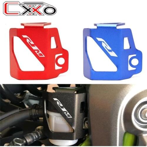 High Quality For yamaha YZF R1 YZFR1 YZF-R1M 1998-2021 2019 2020 Motorcycle CNC Rear Brake Fluid Reservoir Guard Cover Protector