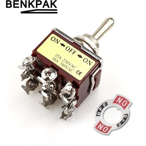 303 Silver Contacts high quality toggle switch ON-OFF-ON 9 screws