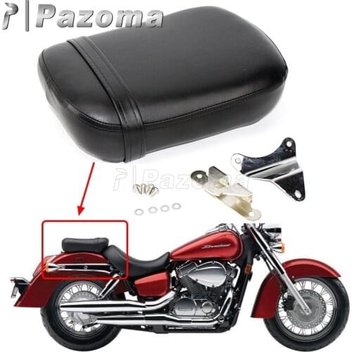 Motorcycle Rear Passenger Cushion Pillion Rear Pad Seat w/ Bracket For Honda Shadow Spirit VT750 ACE VT750C VT750CD 1998-2003
