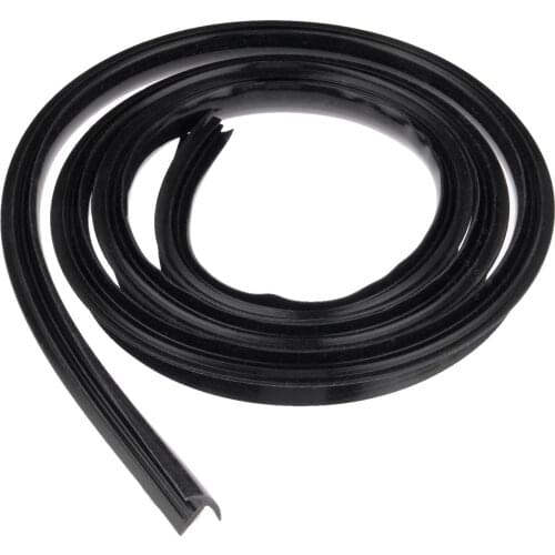 1Pc 1.6m/5.25ft Auto Sealing Strips Car Dashboard Windshield Waterproof Noise Soundproof Anti-Dust Seal Strip Trim Black Color