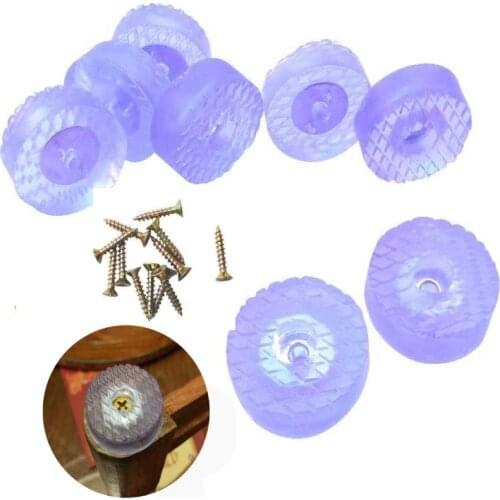 12pcs Square Shape Non Skid Legs Pad with Screws Non Slip Feet Pads Bumpers Pads Carpet Floor Protector for Tables Chair Sofa