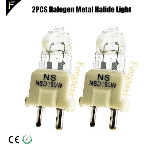 2PCS HTI150 Mental Small Moving Head Beam Lamp Replacement 150w Spot Light 150 Lamp Bulb for Stage Spotlight