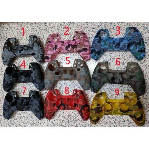 44pcs Disruptive pattern Soft Silicone Case Cover For Playstation5 PS5 Controller Protection Case For PS5 Gamepad Accessories