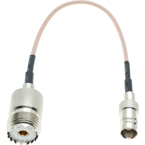 BNC Female To UHF Female SO239 Pigtail Jumper Lot RF RG316 Cable